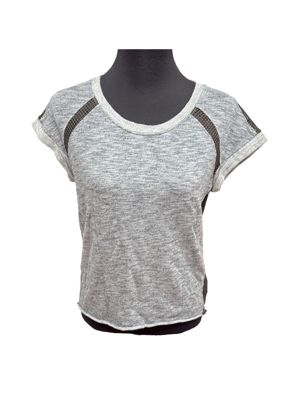 Converse Gray and White Raglan top. Activewear Athleisure Casual